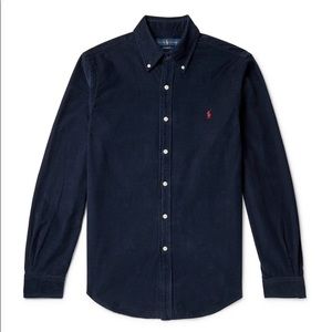 Polo Ralph Lauren - Button Down Collar Cotton-Corduroy Shirt - Navy